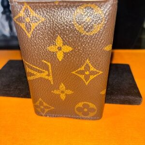 Louis Vuitton Brown and Gold Monogram Card Holder